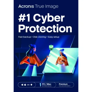 Acronis True Image Premium 1 TB Cloud, Antivirus and Backup Software – 1PC/MAC [Digital Download]